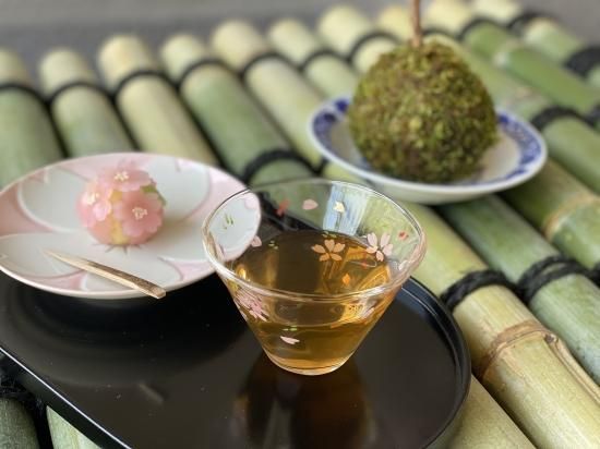 京絵付け手描きガラス桜小鉢 - 京都祇園の和食器・清水焼の 京絵付け手描きガラス桜小鉢 - 京都祇園の和食器・清水焼の