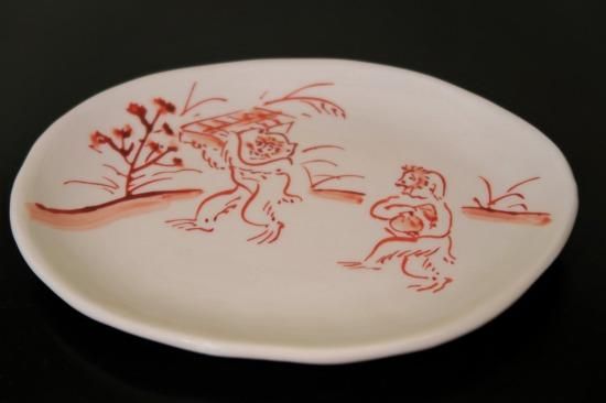 京都　アンティーク　食器セット　手描きの陶器　皿 京都 アンティーク 食器セット 手描きの陶器 皿 - 美術品