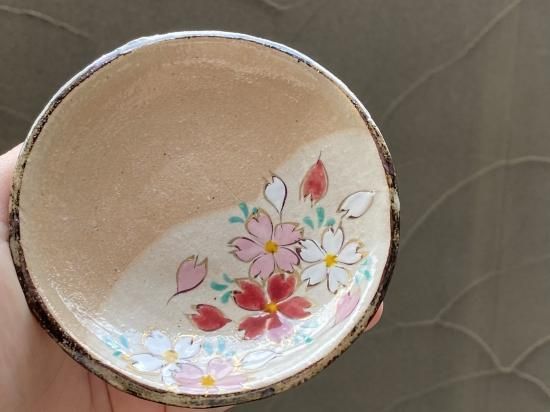 乾山写十二ヶ月絵替皿(桜) - 京都祇園の和食器・清水焼の陶磁器