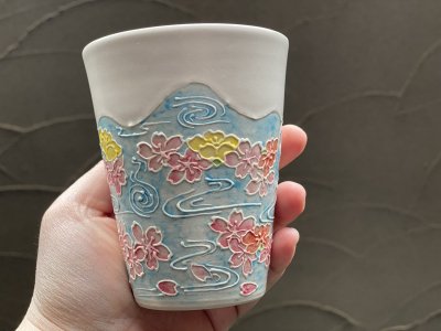 桜流水フリーカップ