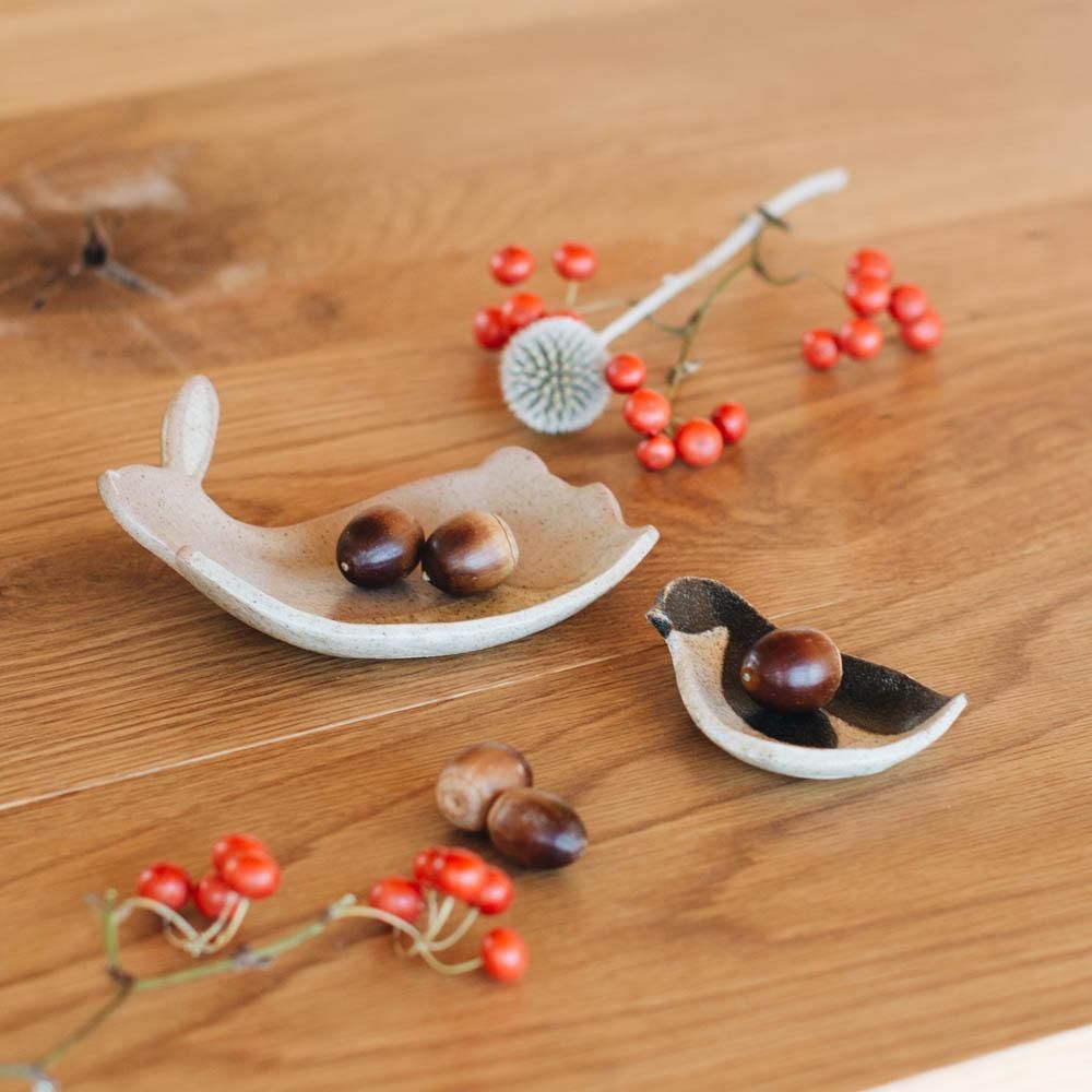 苔色工房 ペンギン 皿 13-2