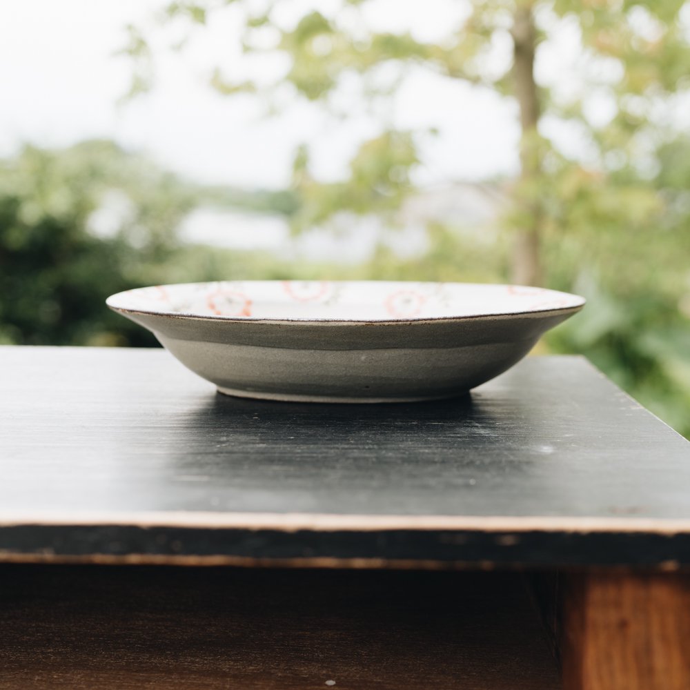 ヒヅミ峠舎 色絵楕円皿 50