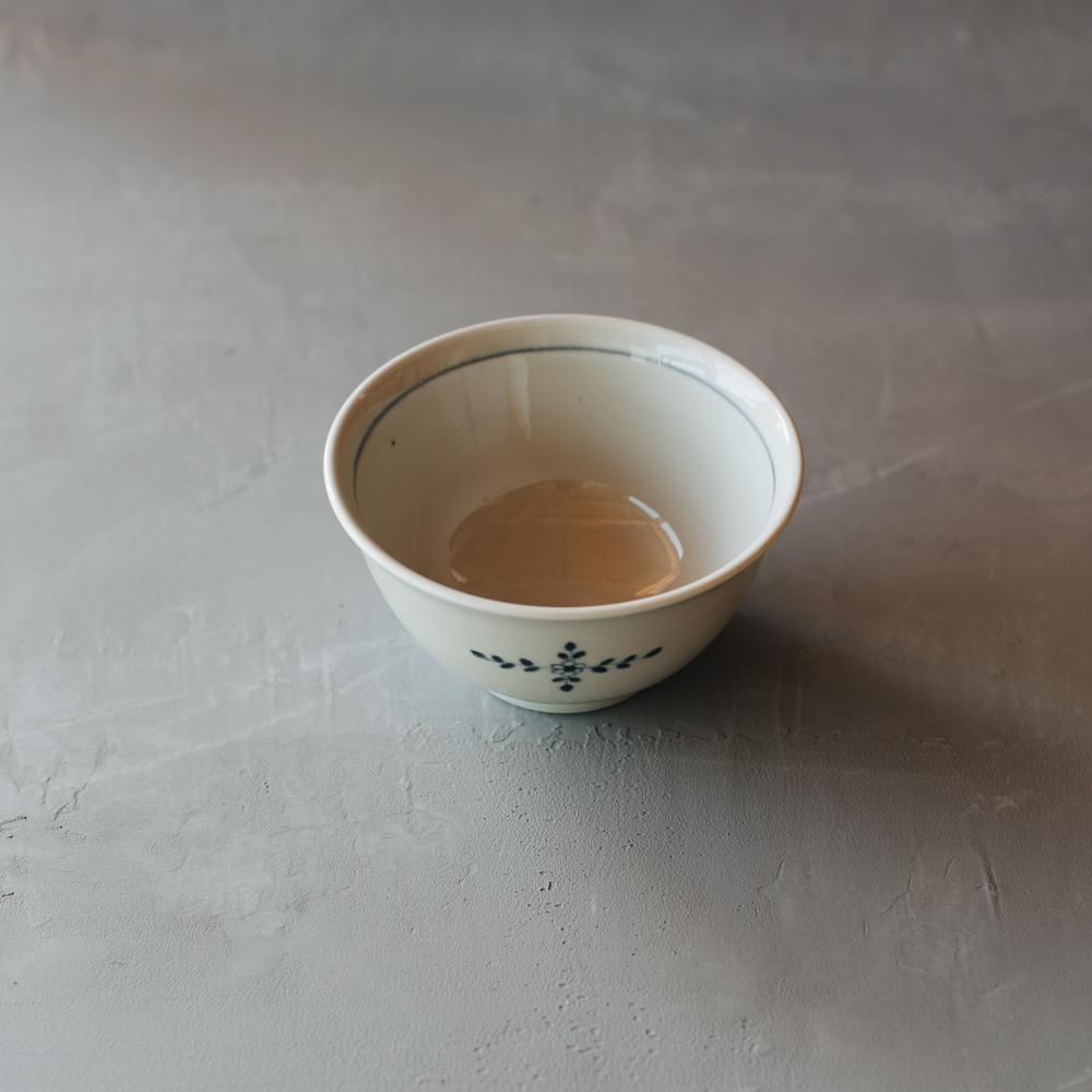 志村和晃 染付花十字文丼 15