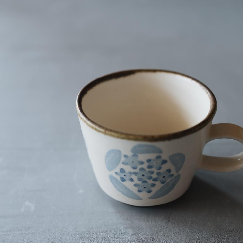 かとうようこ コーヒーカップ  忘れな草 13c