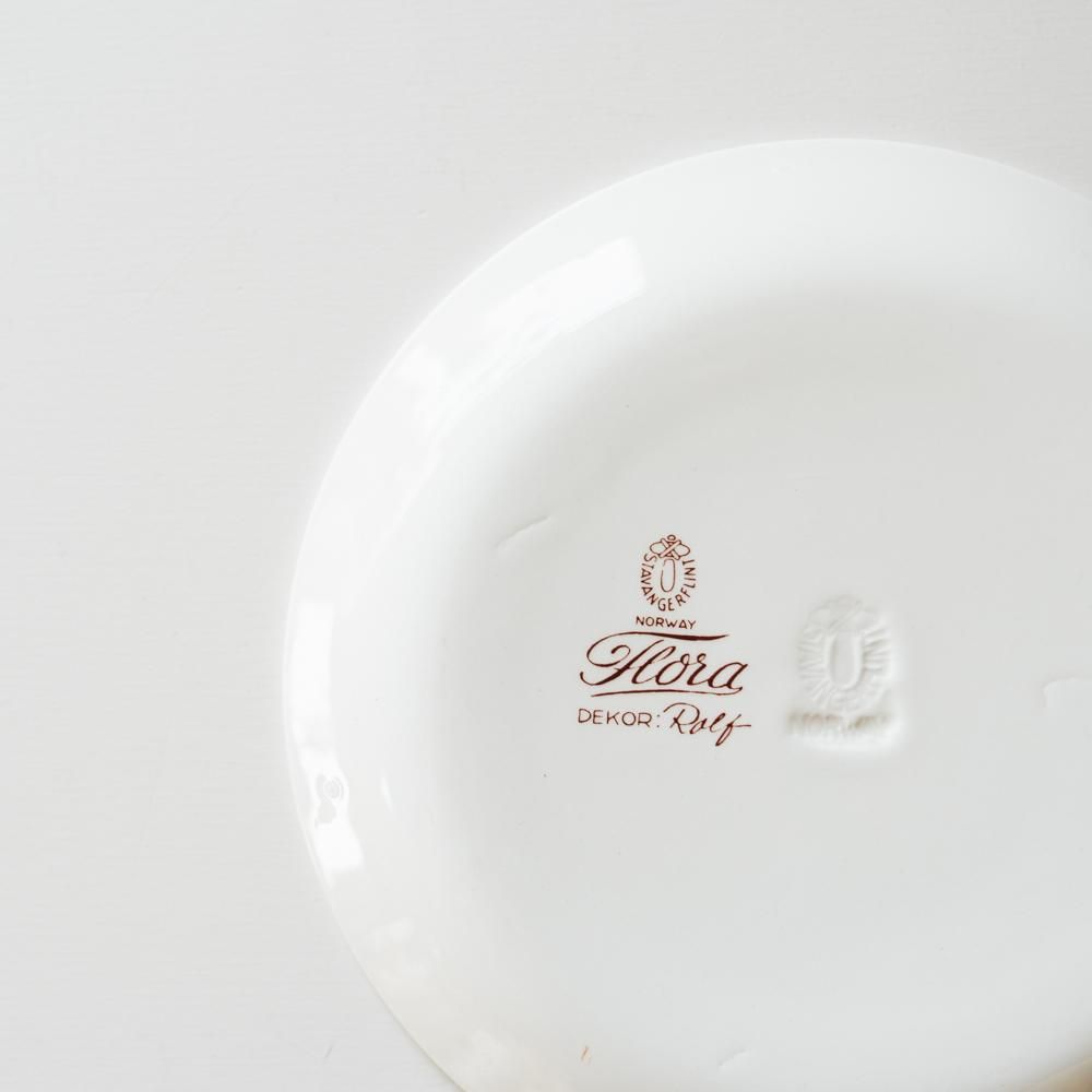 【北欧ヴィンテージ】Stavangerflint Flora プレートφ17cm ClassB