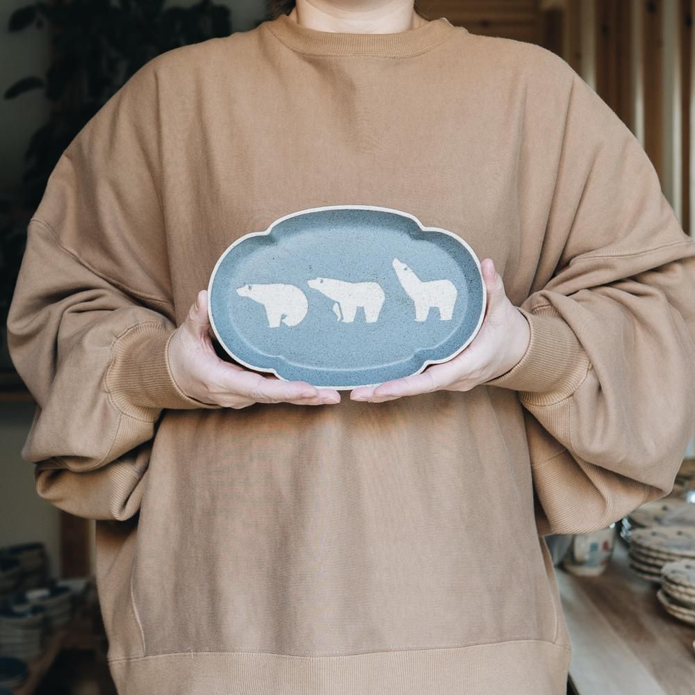 苔色工房 長よつは皿小(2020年3月企画展) 19a
