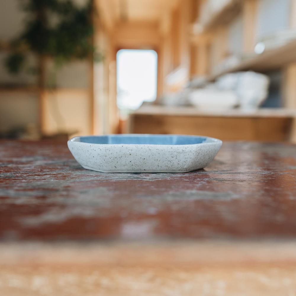苔色工房 長八角小鉢(2020年3月企画展) 24a