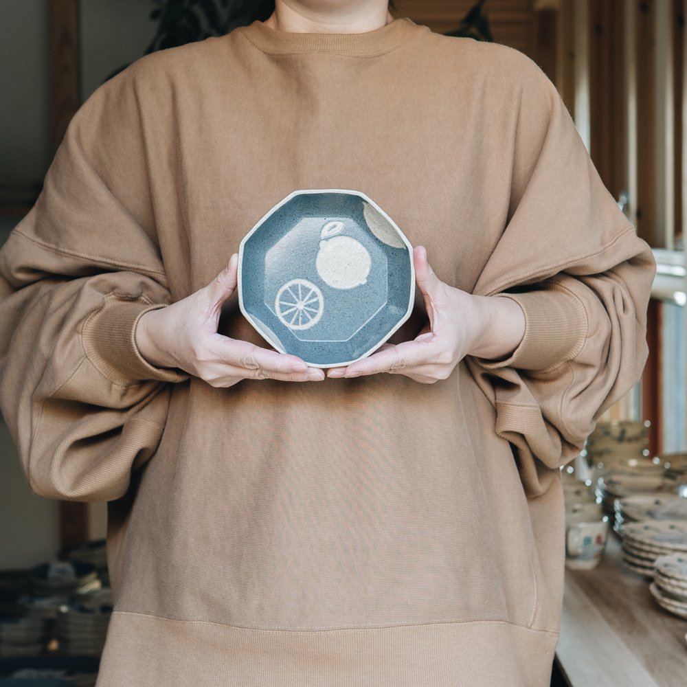 苔色工房 八角小鉢(2020年3月企画展) 28b