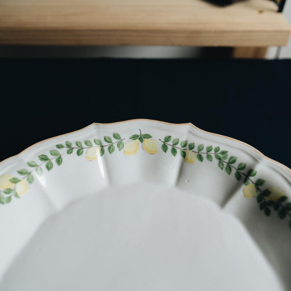 阿部慎太朗　檸檬　耳付深皿プレート 作家さんの器と暮らしにまつわる道具のお店｜イロドリ