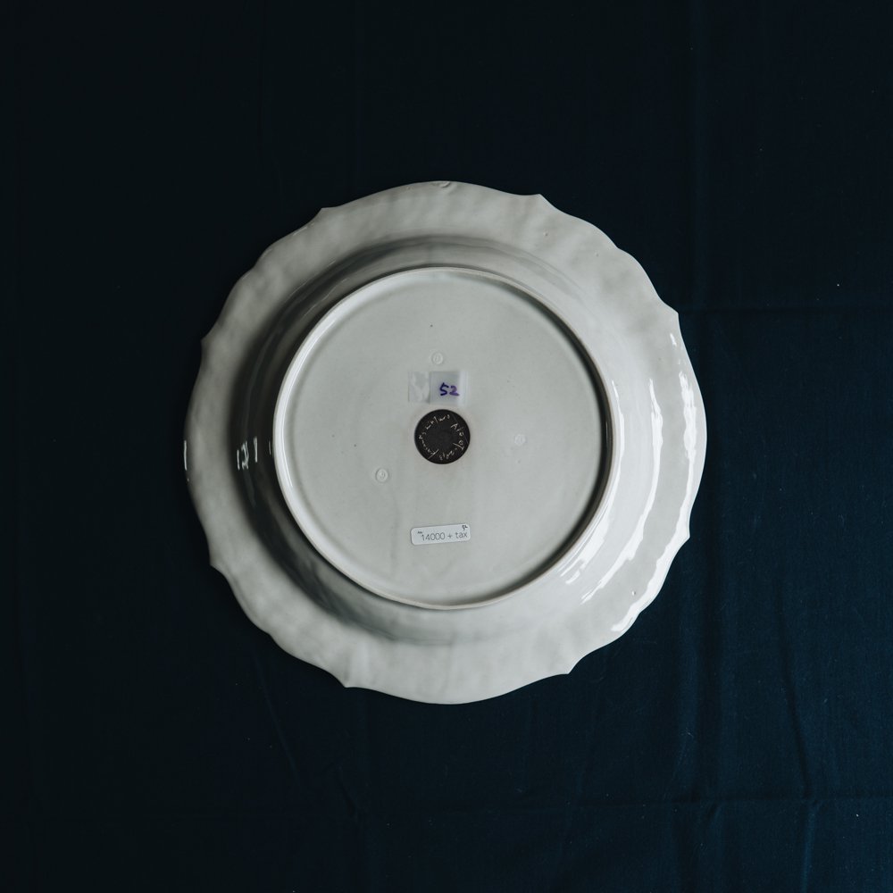 （2020年6月：完売終了）阿部慎太朗 花形深皿9寸 52 (檸檬) φ26cm