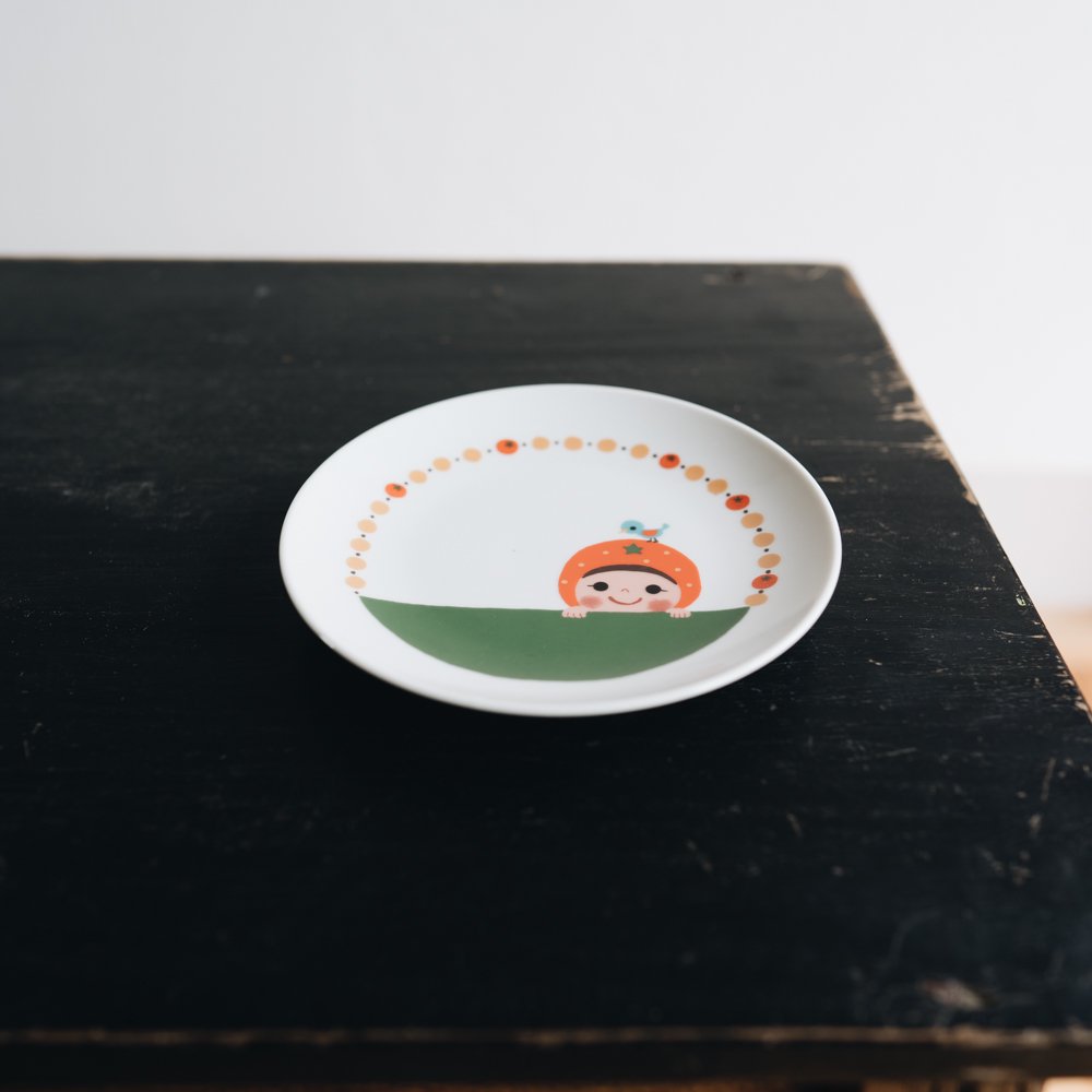 木絵雑貨×イロドリ まめ皿子スペシャルトリ（取り）皿（小）