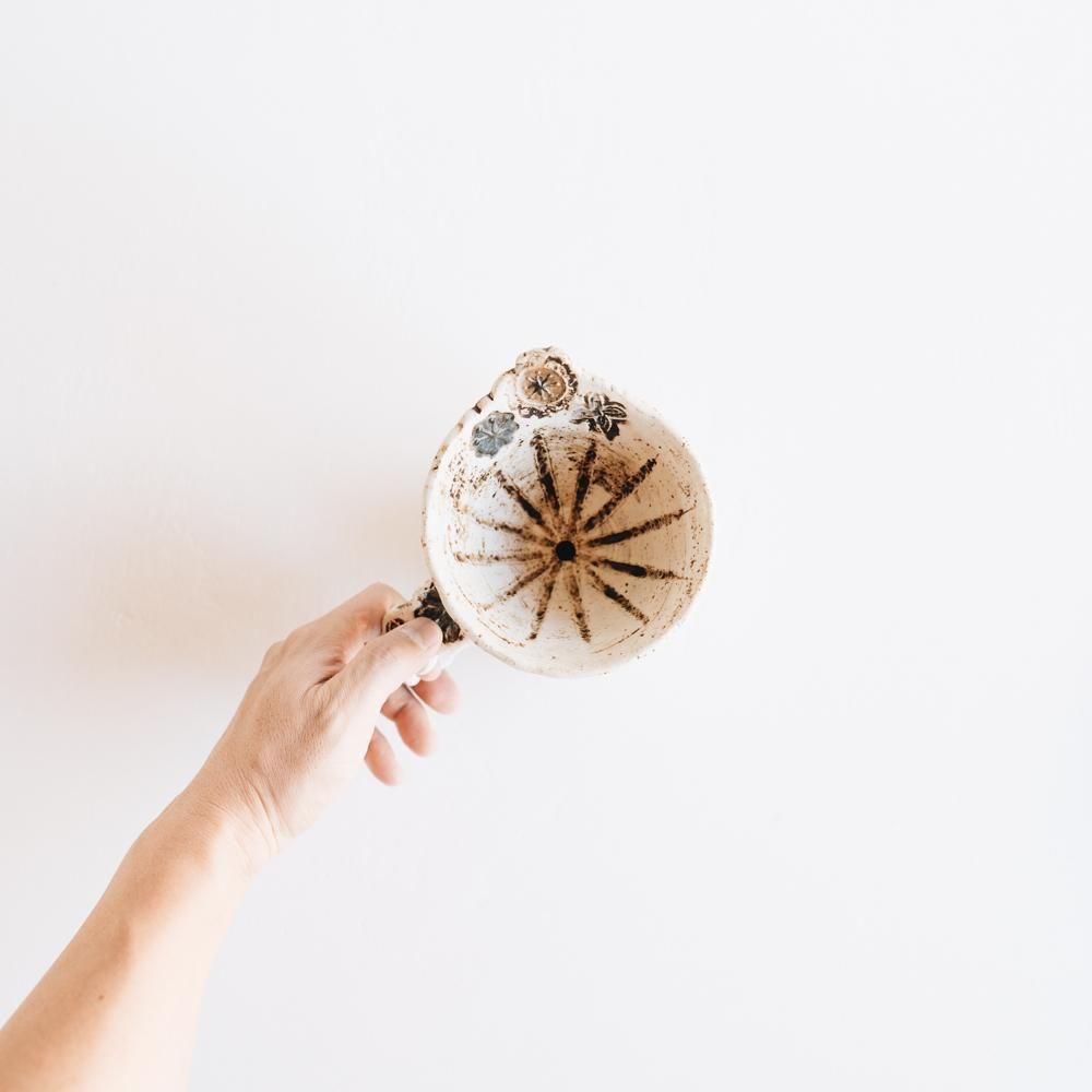 【未使用】本田あつみ　ドイリー　コーヒードリッパーとポット 作家さんの器と暮らしにまつわる道具のお店｜イロドリ