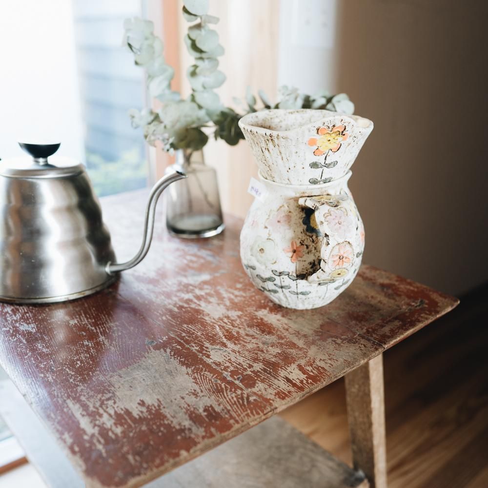 【未使用】本田あつみ　ドイリー　コーヒードリッパーとポット 本田あつみ ドイリー コーヒードリッパー ポット 未使用】本田あつみ