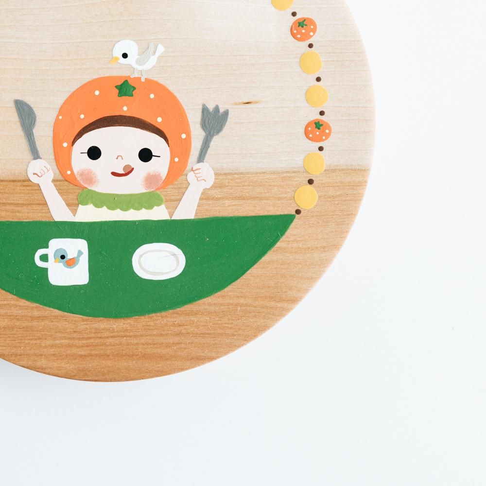 (2020年10月抽選応募)木絵雑貨 絵皿 トチ 11