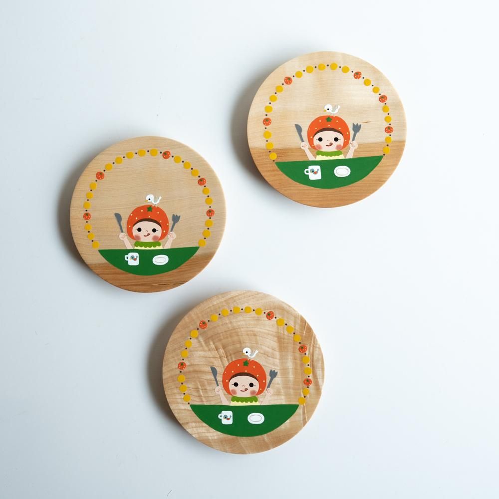 (2020年10月抽選応募)木絵雑貨 絵皿 トチ 11
