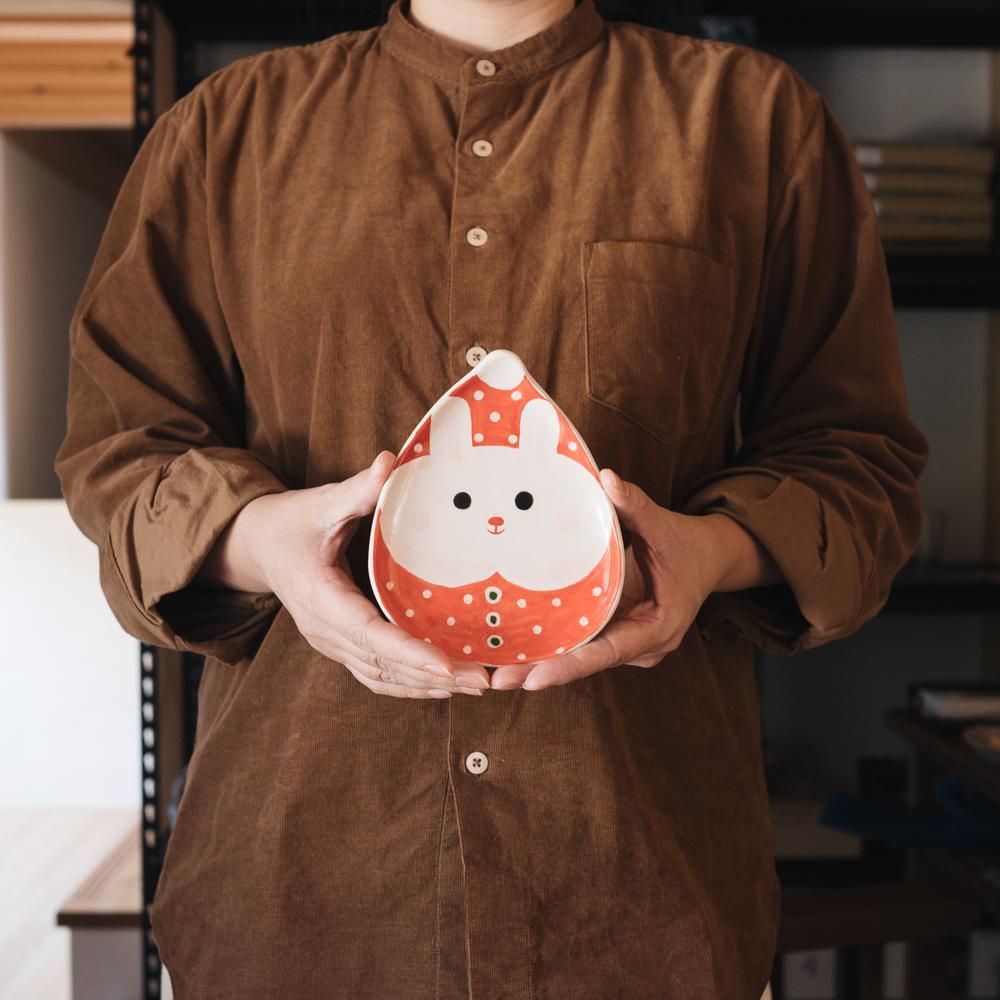 (2020年12月) 三浦愛子 ウサンタ小皿 1