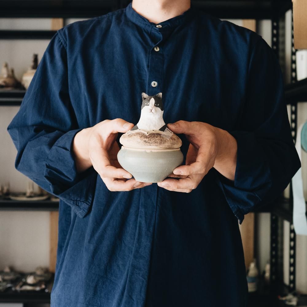 (2020年12月) acnepotterystudio 動物の入れ物土鈴  17d