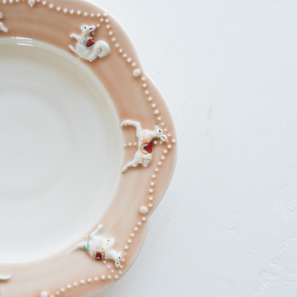 2021年3月) 佐々木忍 メリーゴーランド φ21cm ピンク S3 - 作家