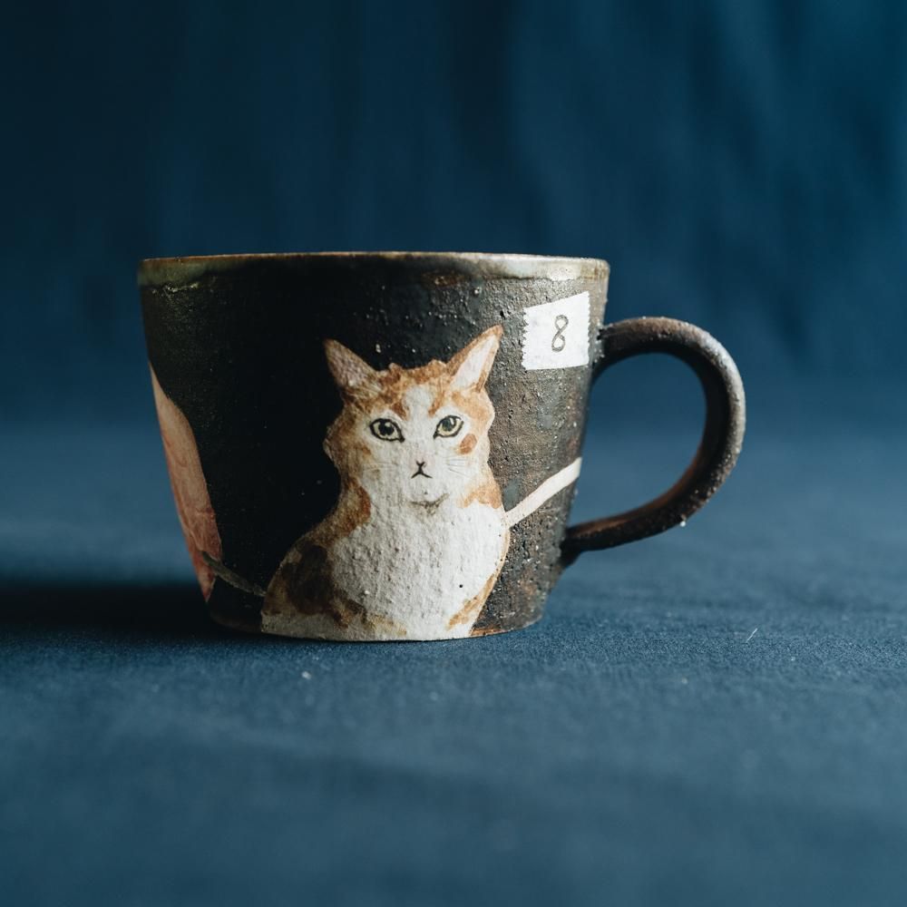 【2021年7月】  acnepotterystudio (猫のマグカップ)  (A8)