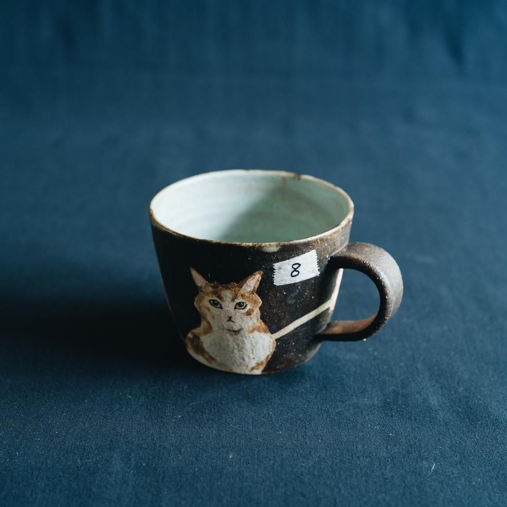 【2021年7月】  acnepotterystudio (猫のマグカップ)  (A8)
