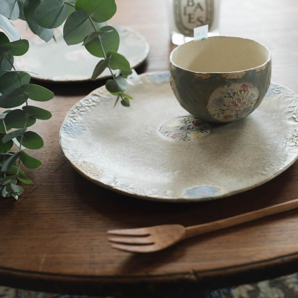 本田あつみ　ベトナム　皿 作家物 作家さんの器と暮らしにまつわる道具のお店｜イロドリ｜オンラインストア