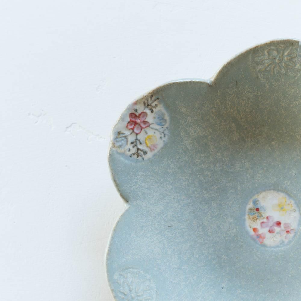 (2021年夏の陶器市)  本田あつみ キッチュベトナム　輪花鉢   (ほ12)