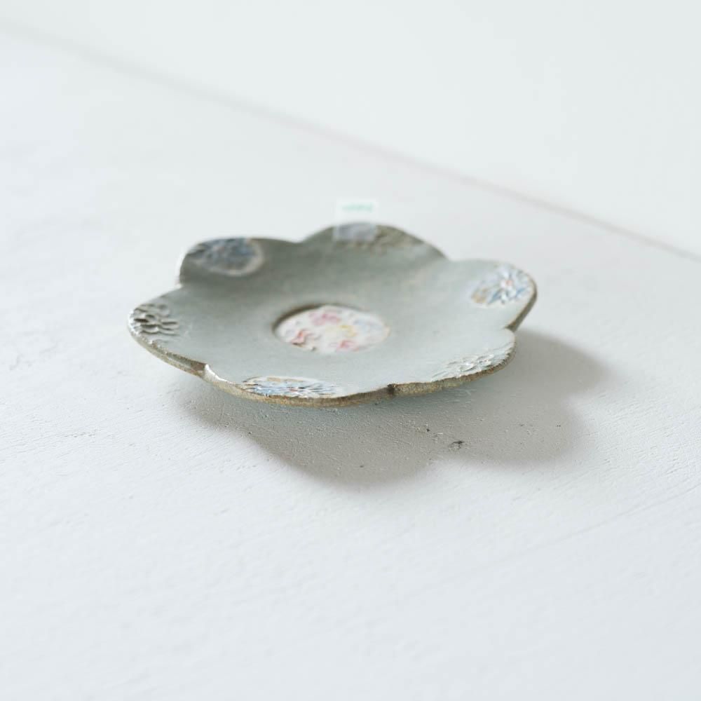 本田あつみさん作 花柄陶器皿 本田あつみ 和食器通販｜さわらぎ Wild flowerプレート中