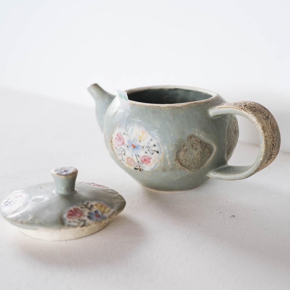 本田あつみさん　ティーポット　小皿 本田あつみさん ティーポット 小皿