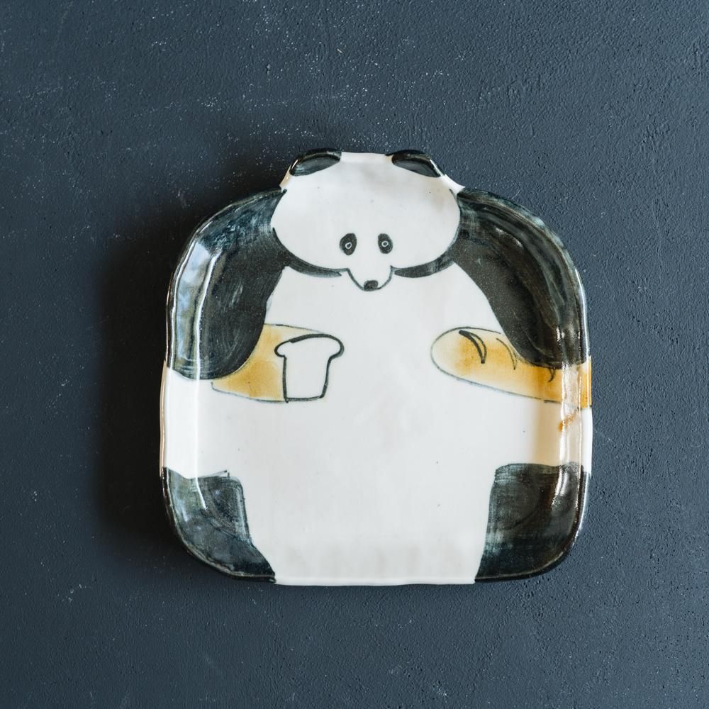 （2021年10月 web展）cyilabo  パンダのパン皿 CG