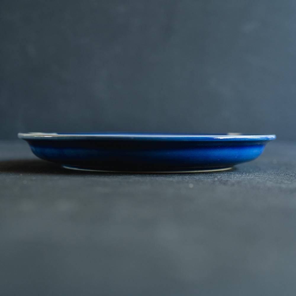 （2021年10月 web展）よぎみちこ 8寸皿 ぎ10-2