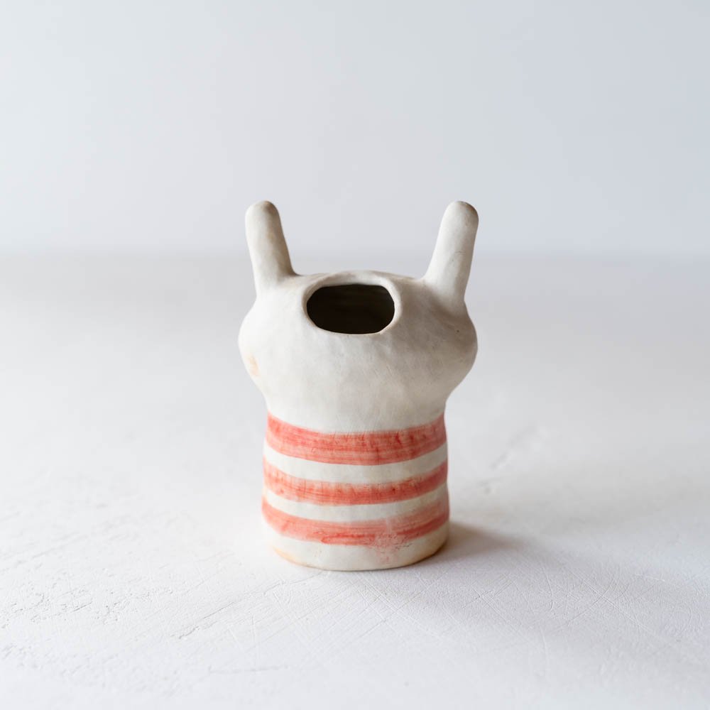 （2021年10月 web展）KuSaFuNe ウサギ花入 k2b