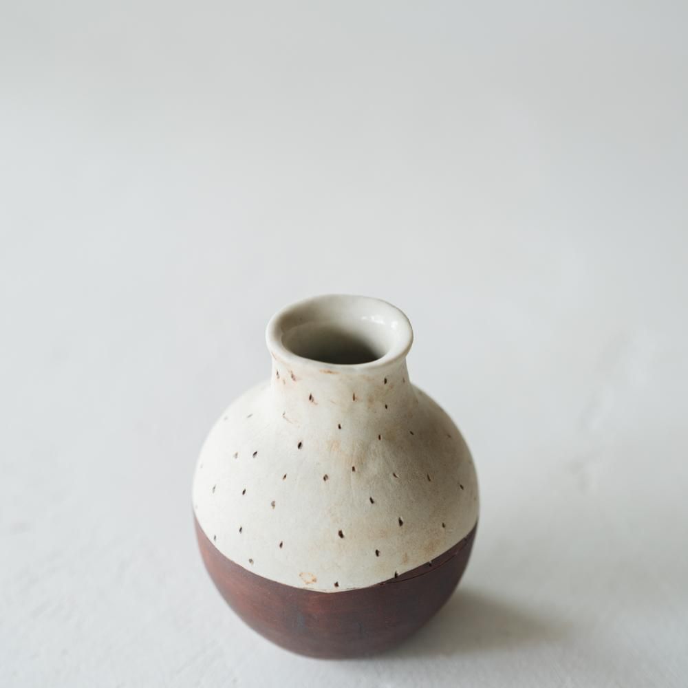 （2021年10月 web展）KuSaFuNe どんぐり花瓶 k7b