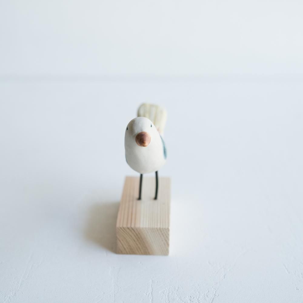 （2021年10月 web展）KuSaFuNe トリの置物 k8e