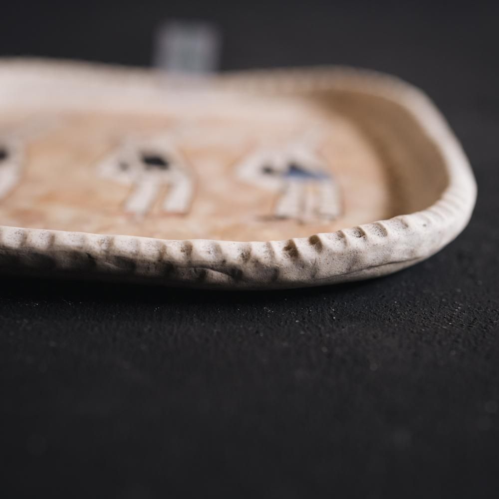 （2021年11月 web展）高山愛  ふちどり皿 φ15cm た1-4