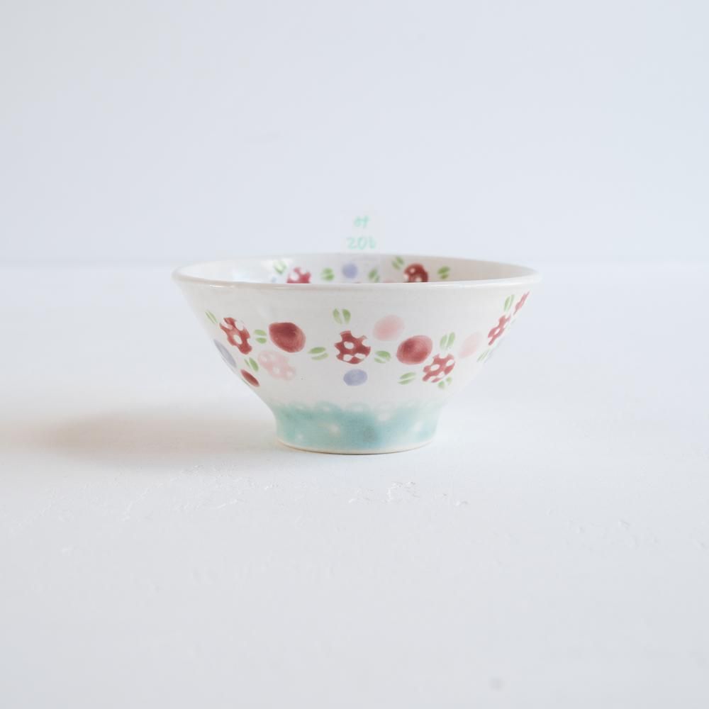 (2022年1月)   三浦愛子  野苺ご飯茶碗  (み20b)
