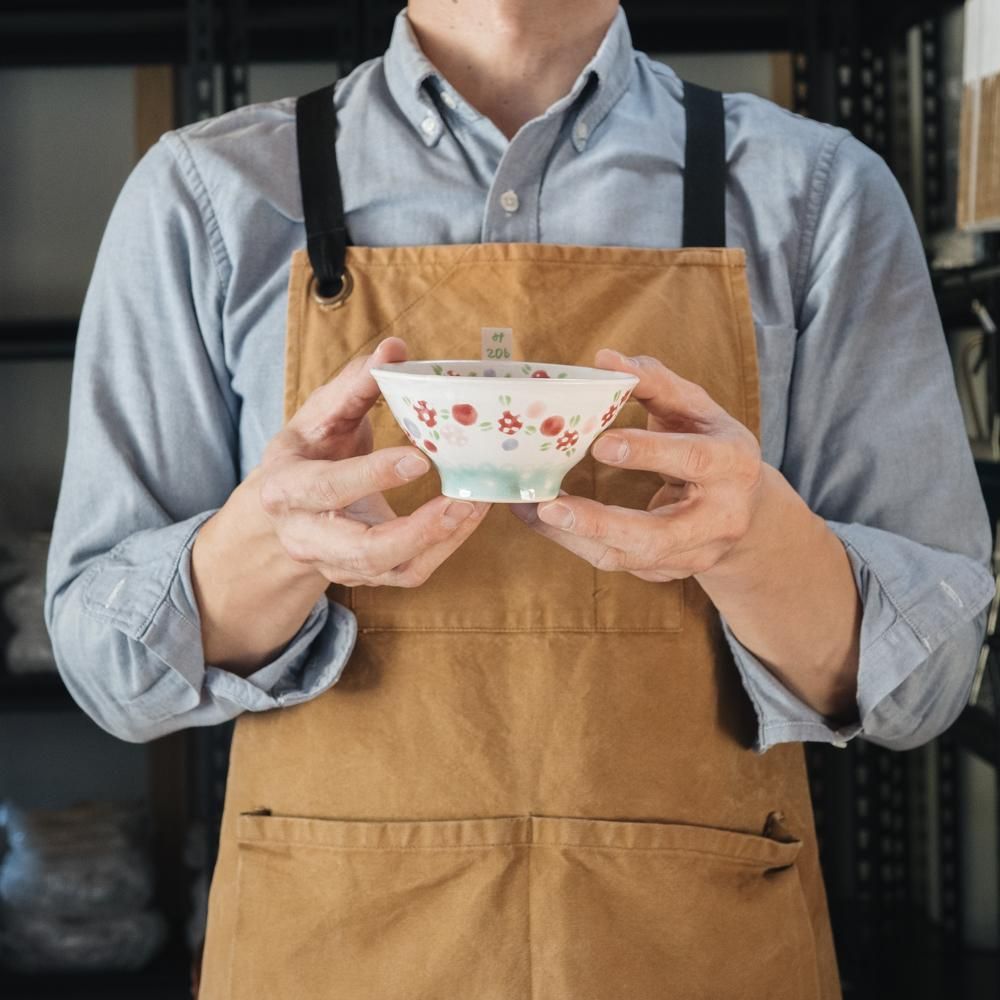 (2022年1月)   三浦愛子  野苺ご飯茶碗  (み20b)