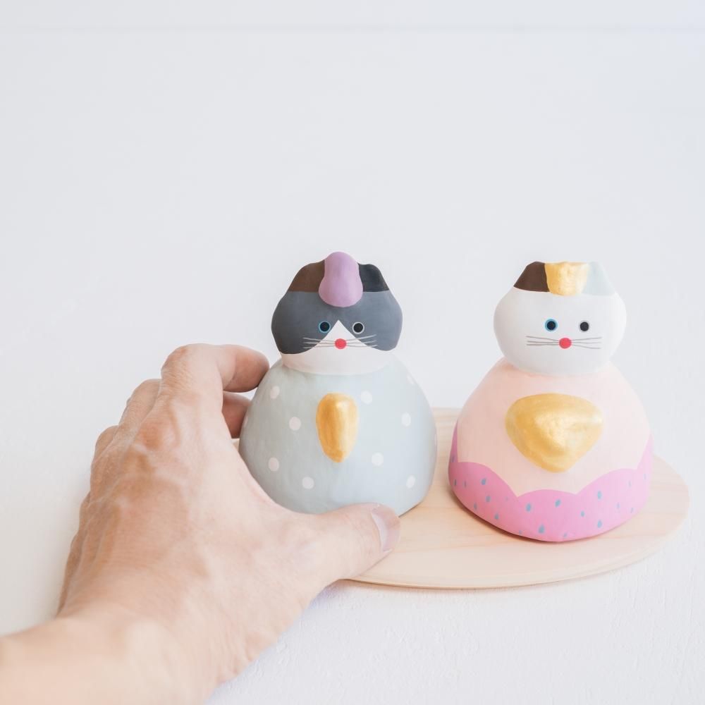 (2022年1月予約販売)atelier moppy ねこのおひなさま