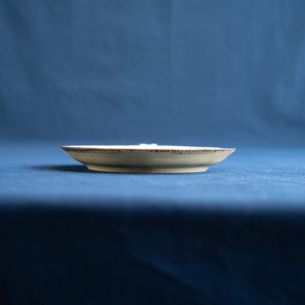 (2022年9月)   かとうようこ  15cm丸皿　パン　  か24