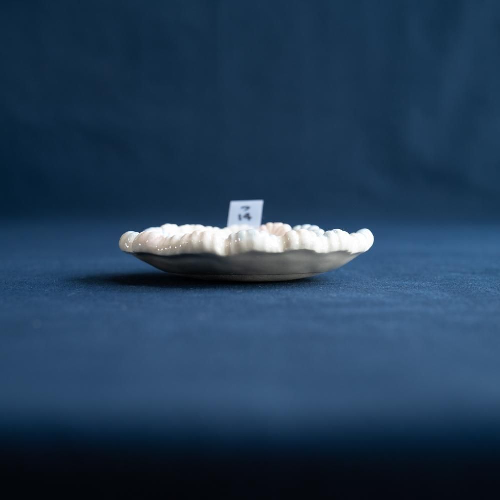 (2022年2月web展)   つちのわ  気まぐれブーケ　豆皿　  つ14