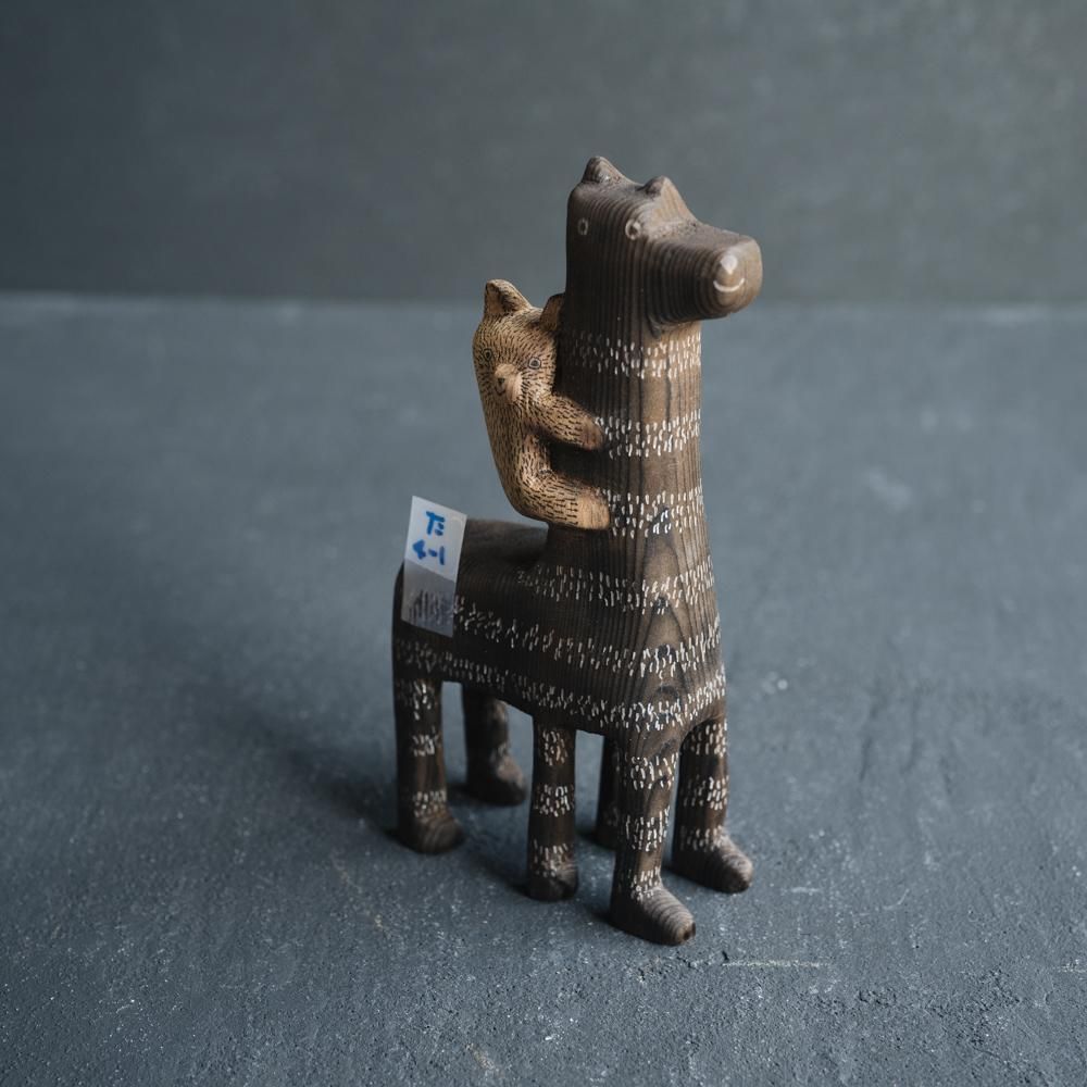 (2022年3月web展)   タカハシヒデキ　木の動物　（た4-1）