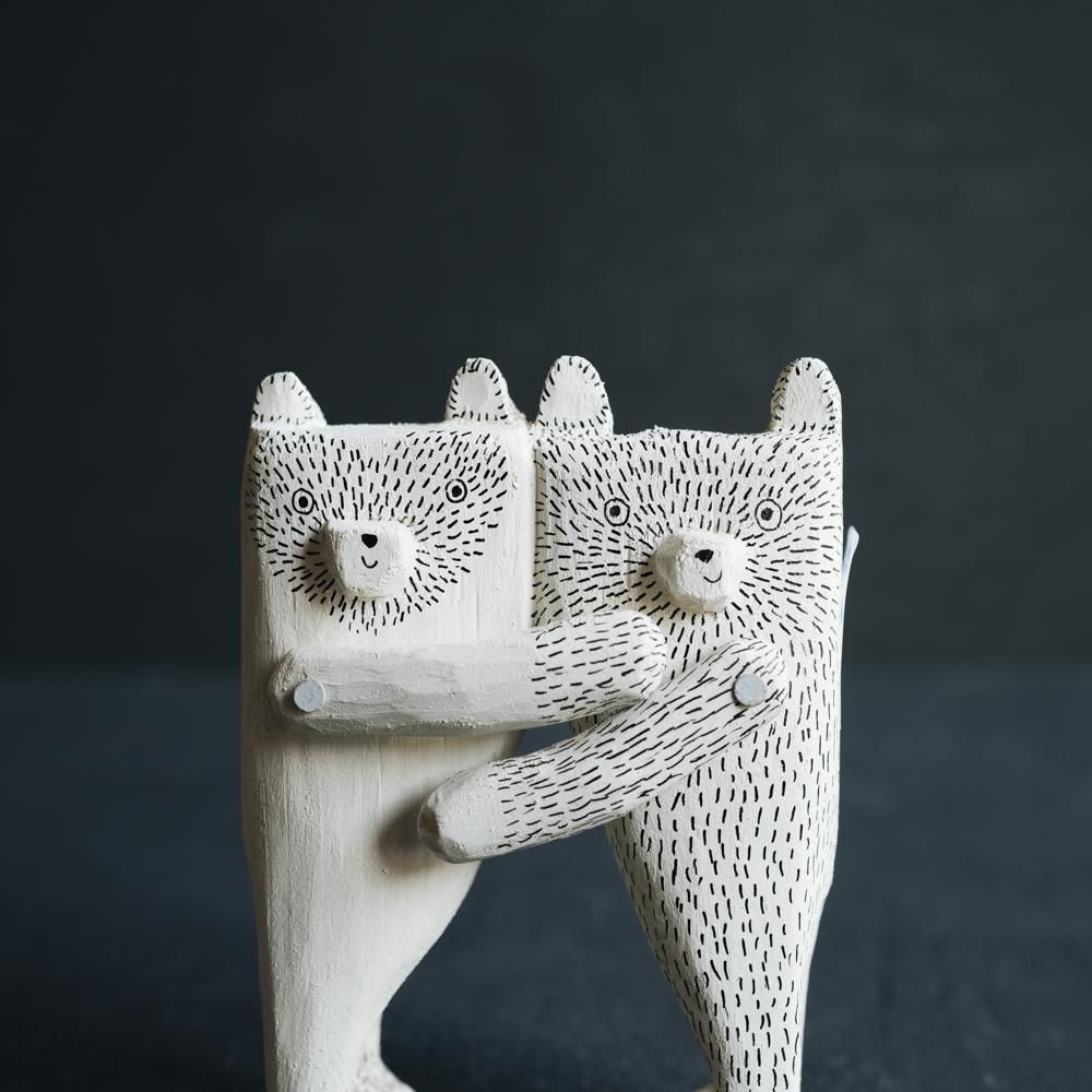 (2022年3月web展)   タカハシヒデキ　木の動物　（た4-2）