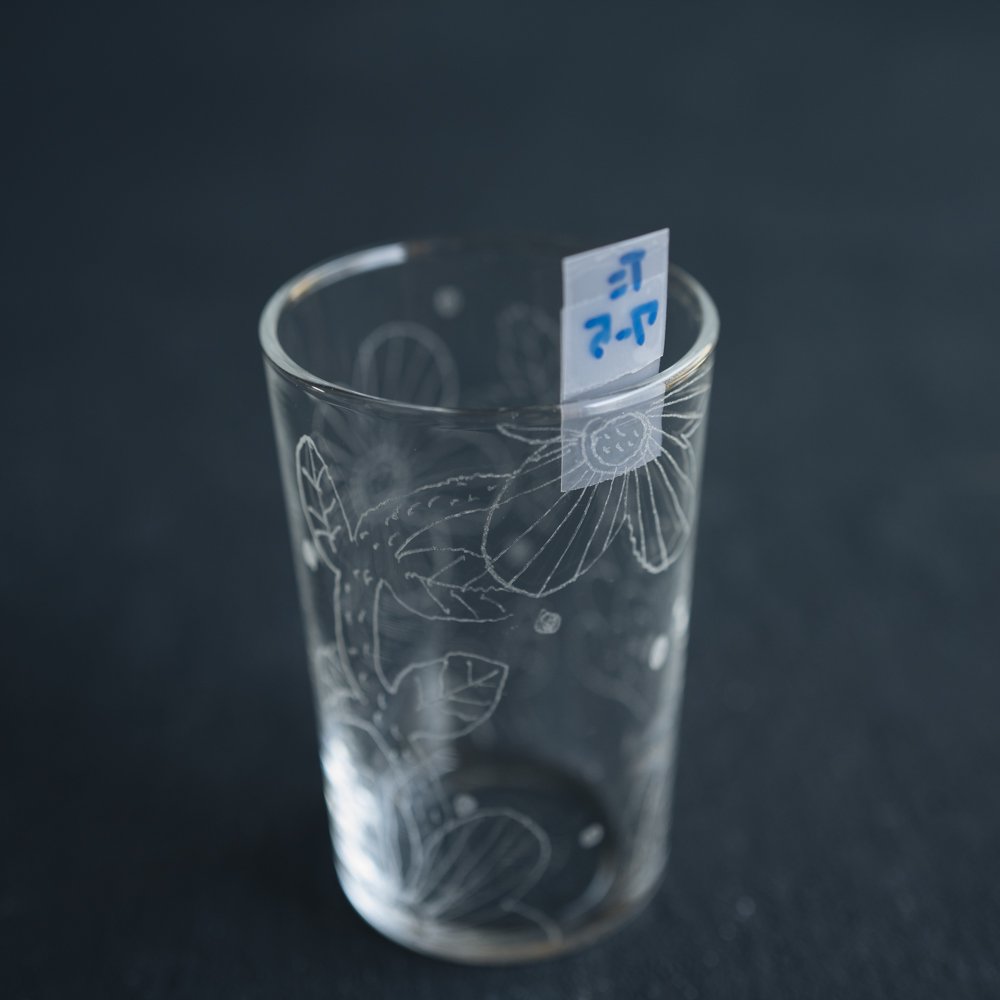 (2022年3月web展)   タカハシヒデキ　ガラスのコップ　（た7-5）