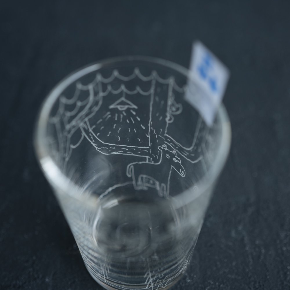 (2022年3月web展)   タカハシヒデキ　ガラスのコップ　（た7-6）