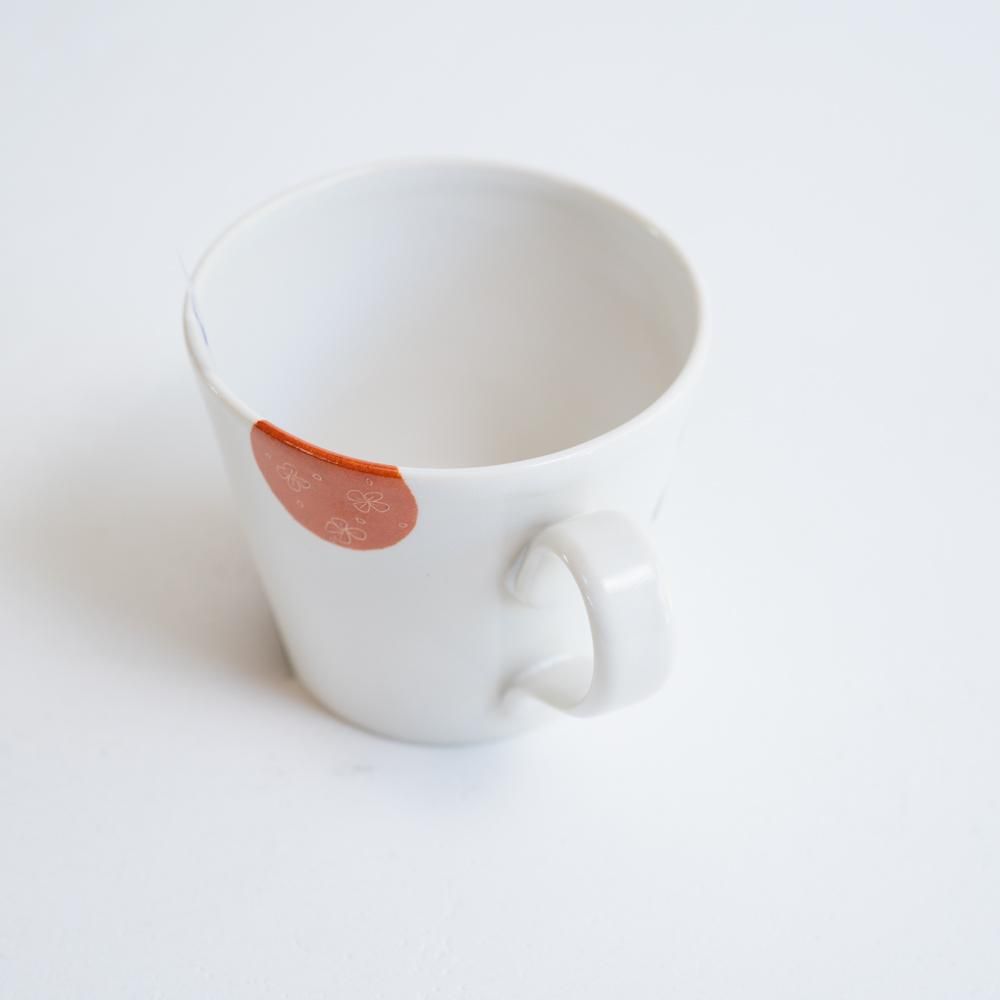 (2022年4月 web展)   香田昌恵   ネコマグカップ（黒ネコ）　   こ6-2
