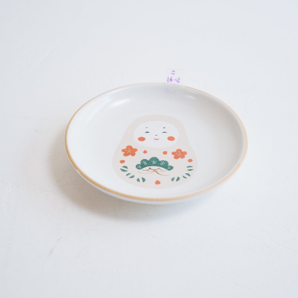 (2022年4月 web展)   香田昌恵   姫だるま（ベージュ）　   こ16-2