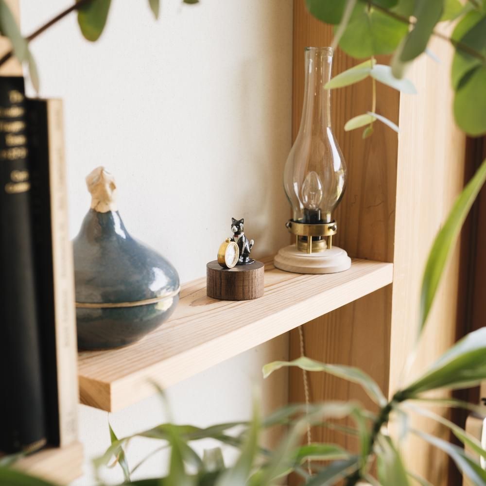 (予約受付) atelier coin ネコの置時計 （Joel黒）8<img class='new_mark_img2' src='https://img.shop-pro.jp/img/new/icons52.gif' style='border:none;display:inline;margin:0px;padding:0px;width:auto;' />