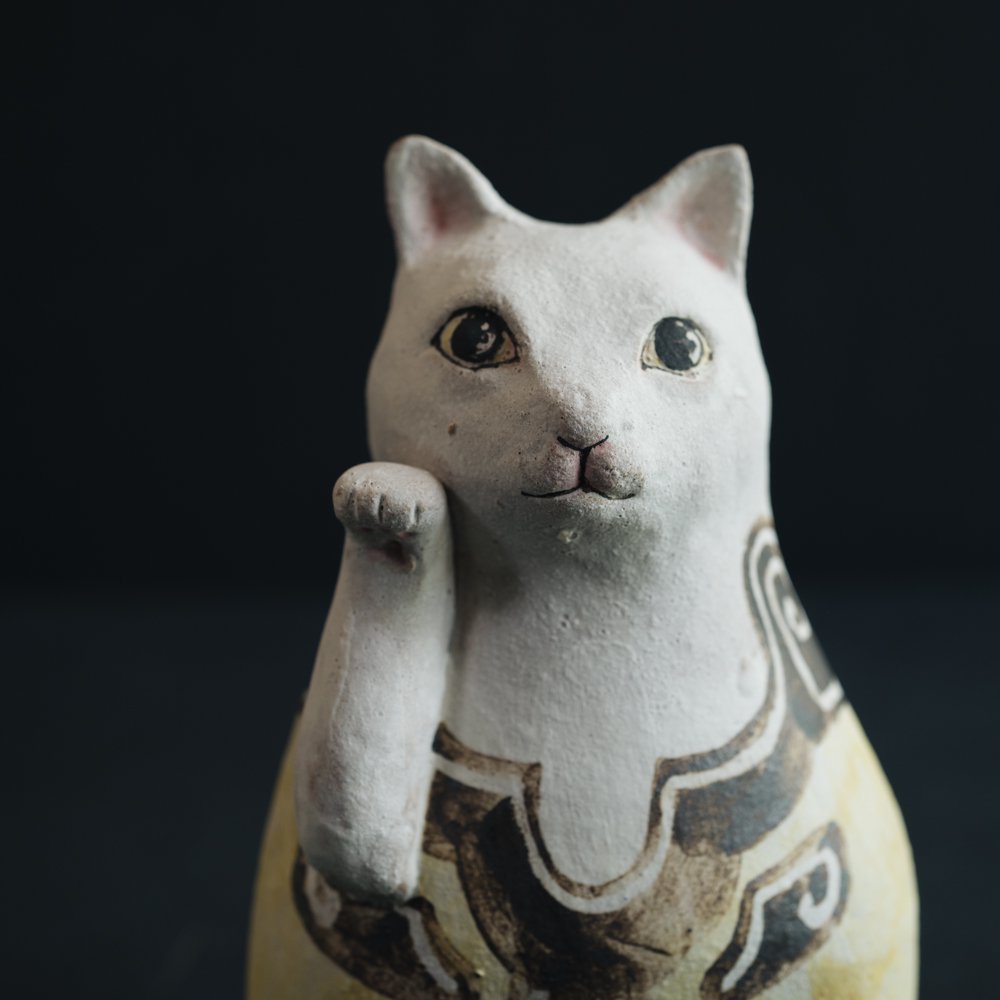 (2022年7月)  acnepotterystudio  招き猫　A34b