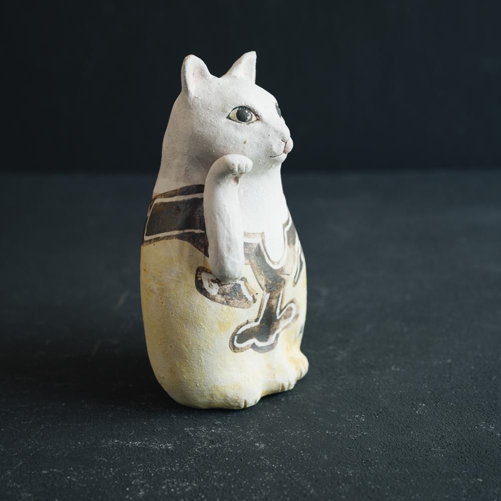 (2022年7月)  acnepotterystudio  招き猫　A34b