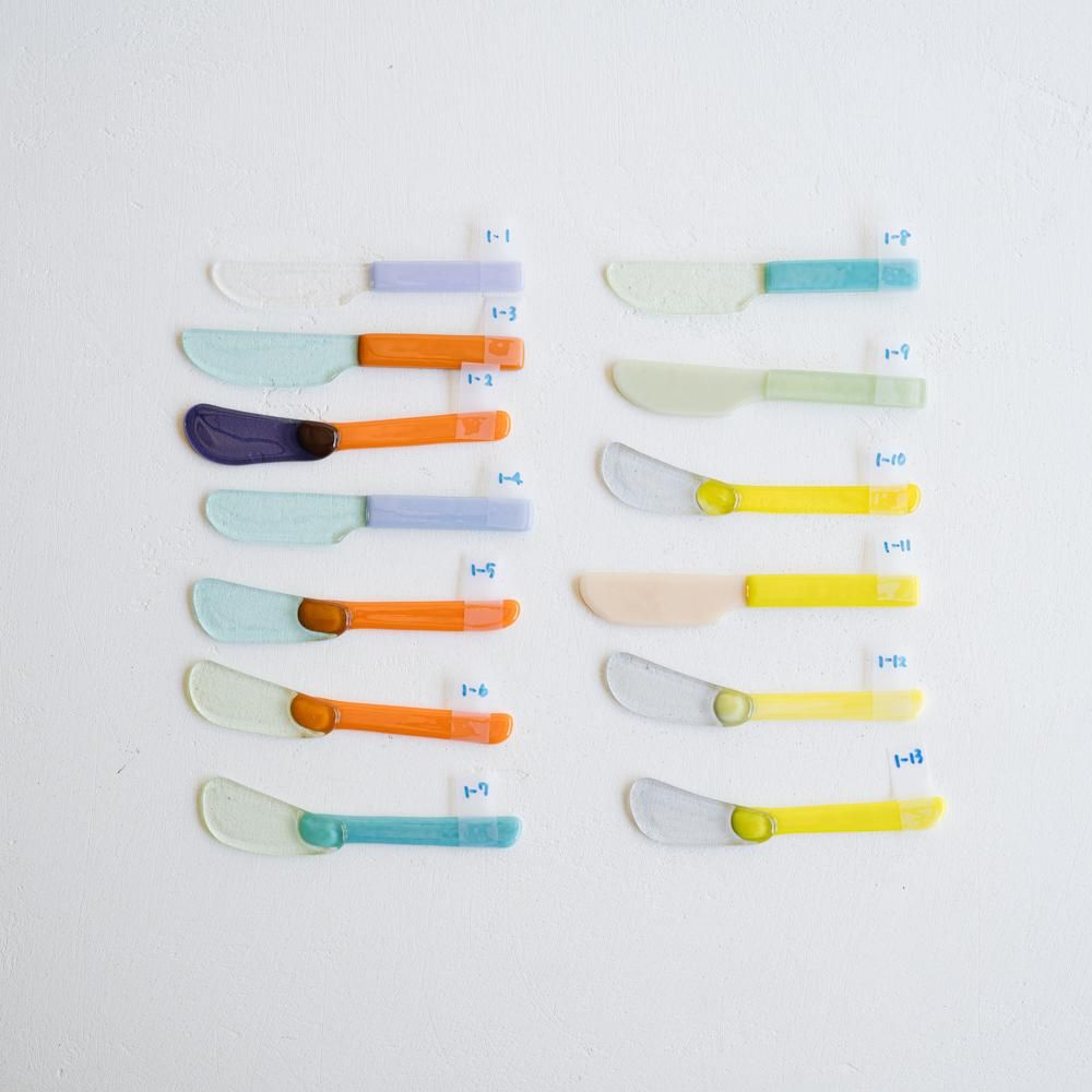 天気雨ガラスジャムナイフ2本セット