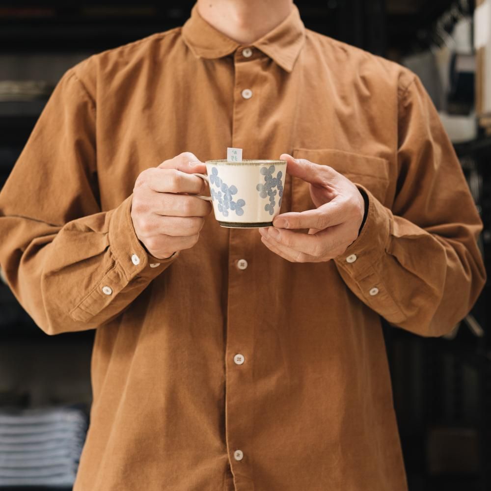 (2023年2月WEB展) かとうようこ コーヒーカップ（みつば青） 　か35